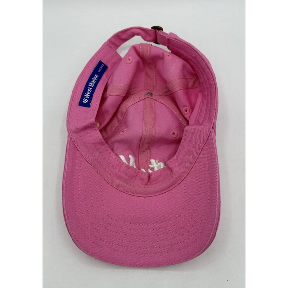 First Mate Boating Fishing Baseball Cap Hat Anchor West Marine Pink Adjustable - Picture 10 of 14